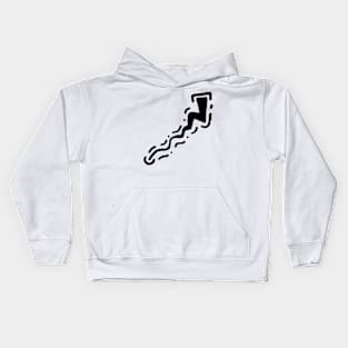 Abstract Thunderstorm Doodle Art Kids Hoodie